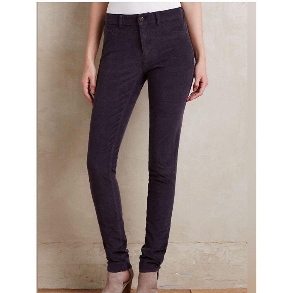 Anthropologie Pilcro and the Letterpress Serif Dark Grey Corduroy Pants Size 25